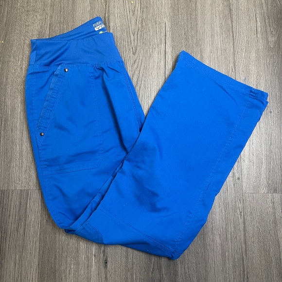 Pants - Healing Hands Blue Small Scrub Jogger Pants
